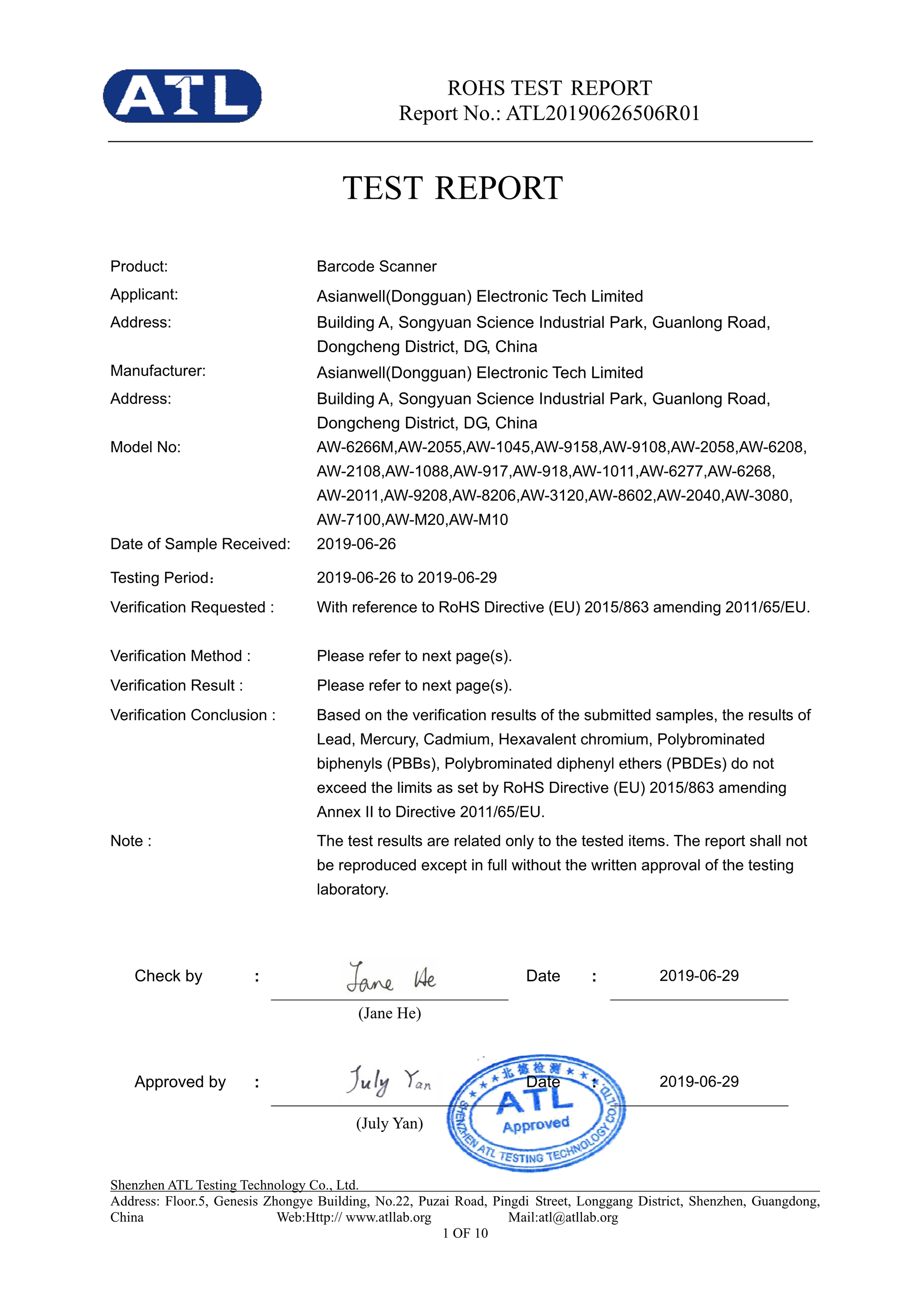 <div style="text-align:center;">
	<span style="font-size:14px;font-family:Microsoft YaHei;"><span style="color:#434343;"><br />
<span style="line-height:100%;"> 有线 ROHS-ATL2019062650</span></span><span style="color:#434343;"><span style="color:#434343;"></span><span style="color:#434343;"></span></span><span style="color:#434343;line-height:100%;">6R01-Report_1</span></span><span style="font-size:14px;font-family:Microsoft YaHei;color:#434343;"></span><span style="font-size:14px;font-family:Microsoft YaHei;color:#434343;"></span><br />
</div>